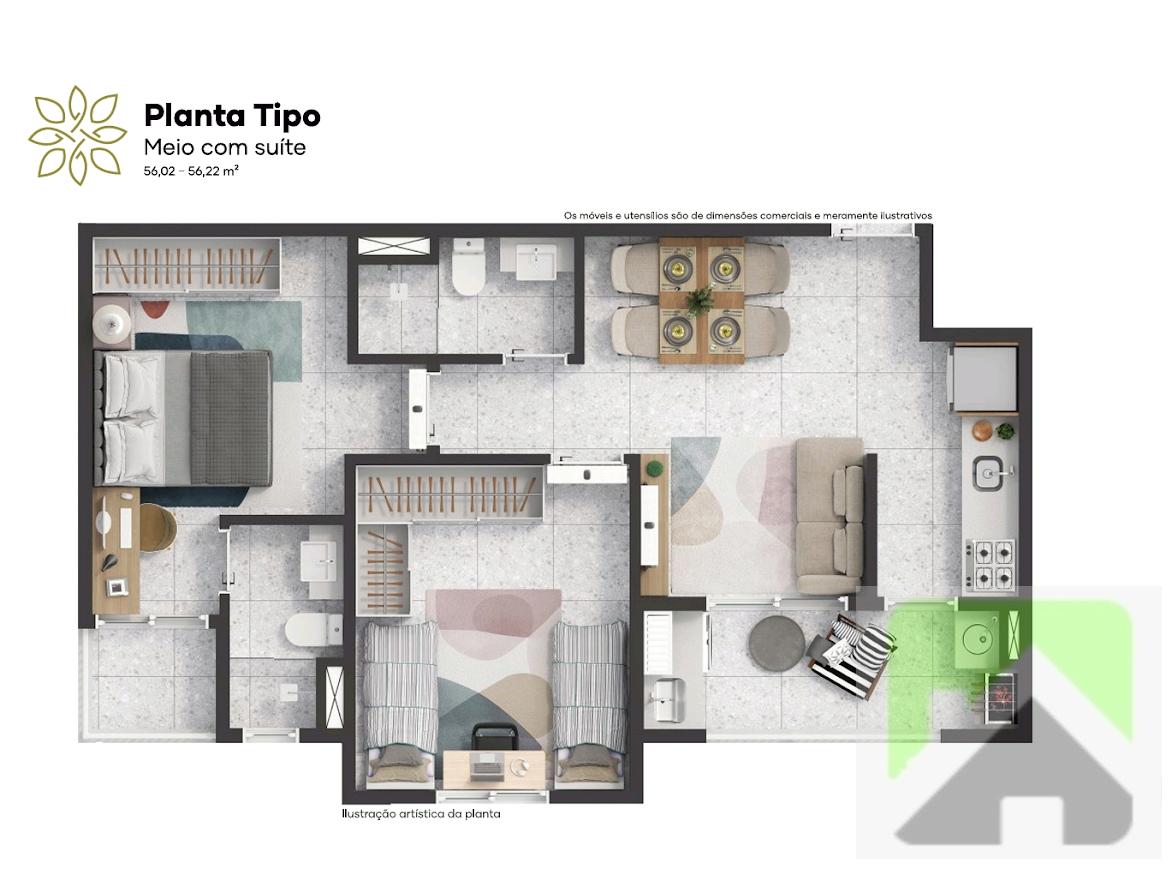 Apartamento, 2 quartos, 51 m² - Foto 31